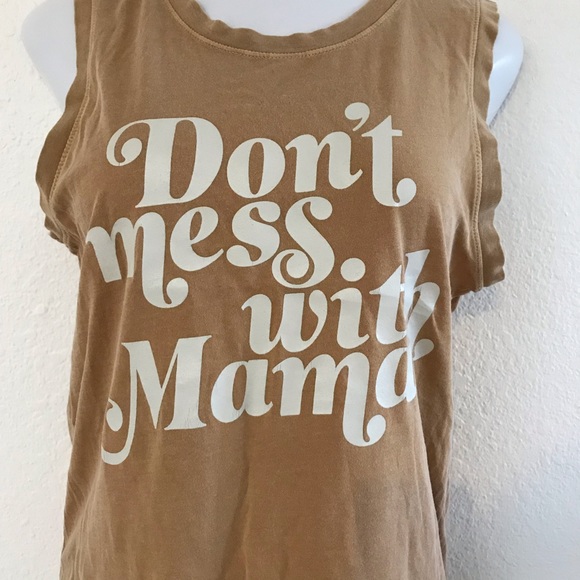 Junk Food Don’t Mess With Mama muscle tank - Picture 2 of 7